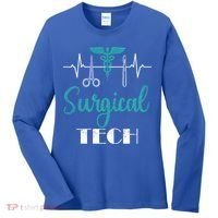 Scrub Tech Surgical Tech Week Technologist Technicians Ekg Cool Gift Women's Long Sleeve Shirt thumb 0