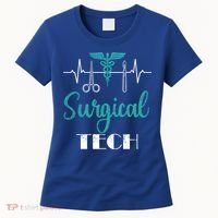 Scrub Tech Surgical Tech Week Technologist Technicians Ekg Cool Gift Women's T-Shirt thumb 0