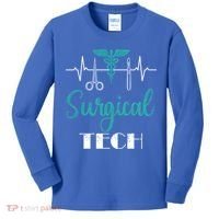 Scrub Tech Surgical Tech Week Technologist Technicians Ekg Cool Gift Kids Long Sleeve Shirt thumb 0
