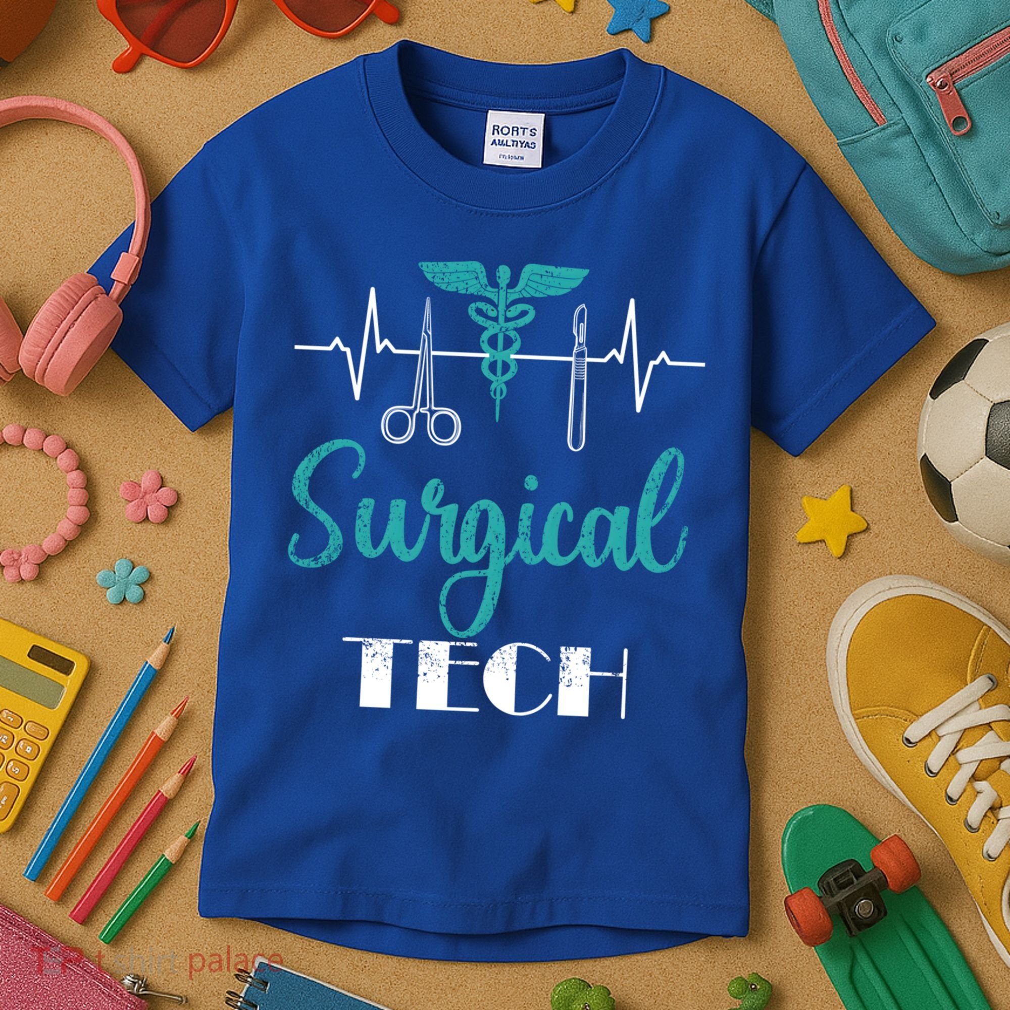 Scrub Tech Surgical Tech Week Technologist Technicians Ekg Cool Gift Kids T-Shirt