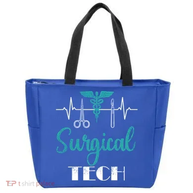 Scrub Tech Surgical Tech Week Technologist Technicians Ekg Cool Gift Tote Bag