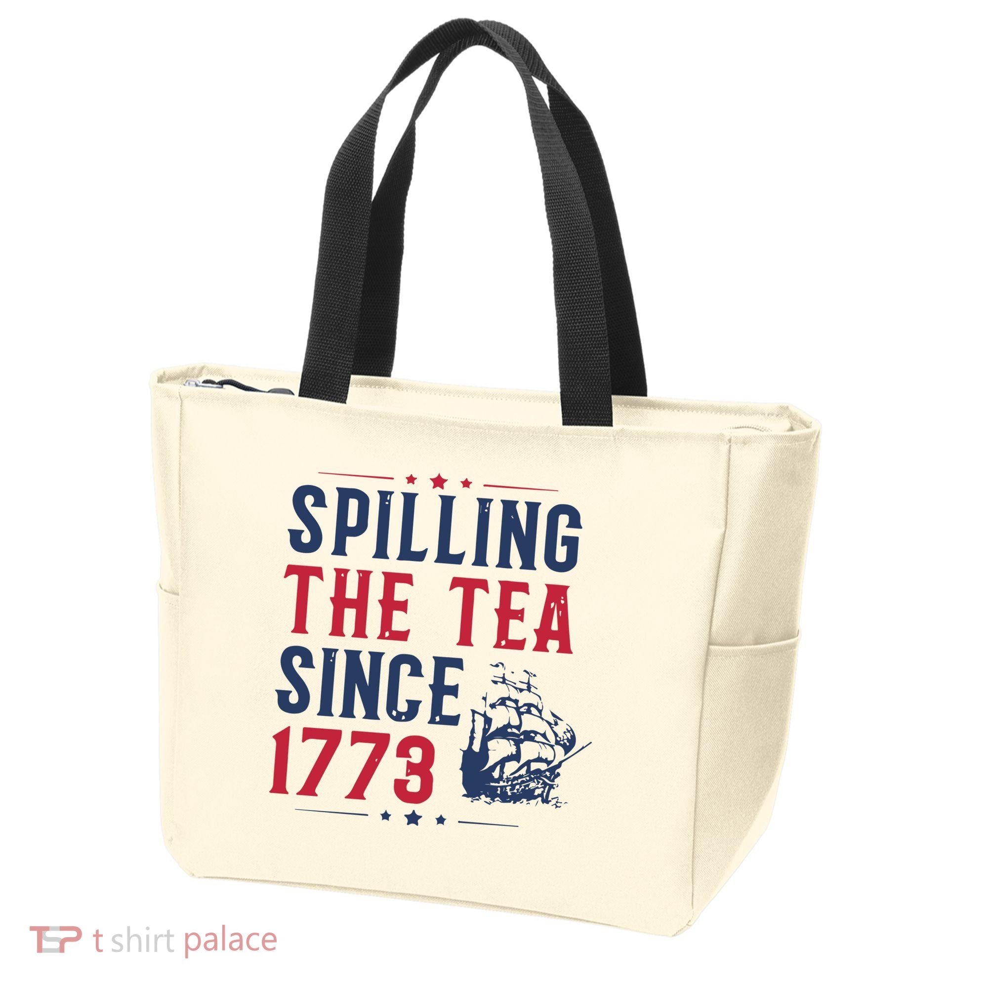 Spilling The Tea Since 1773 History Teacher Gift Funny History Teacher Tote Bag