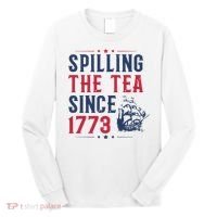 Spilling The Tea Since 1773 History Teacher Gift Funny History Teacher Long Sleeve Shirt thumb 0