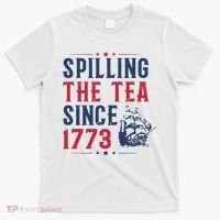 Spilling The Tea Since 1773 History Teacher Gift Funny History Teacher T-Shirt thumb 0