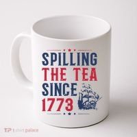 Spilling The Tea Since 1773 History Teacher Gift Funny History Teacher Coffee Mug thumb 0