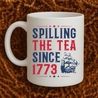 Spilling The Tea Since 1773 History Teacher Gift Funny History Teacher Coffee Mug thumb 2