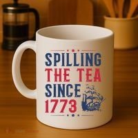 Spilling The Tea Since 1773 History Teacher Gift Funny History Teacher Coffee Mug thumb 4