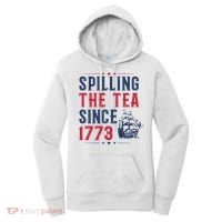 Spilling The Tea Since 1773 History Teacher Gift Funny History Teacher Women's Hoodie thumb 0