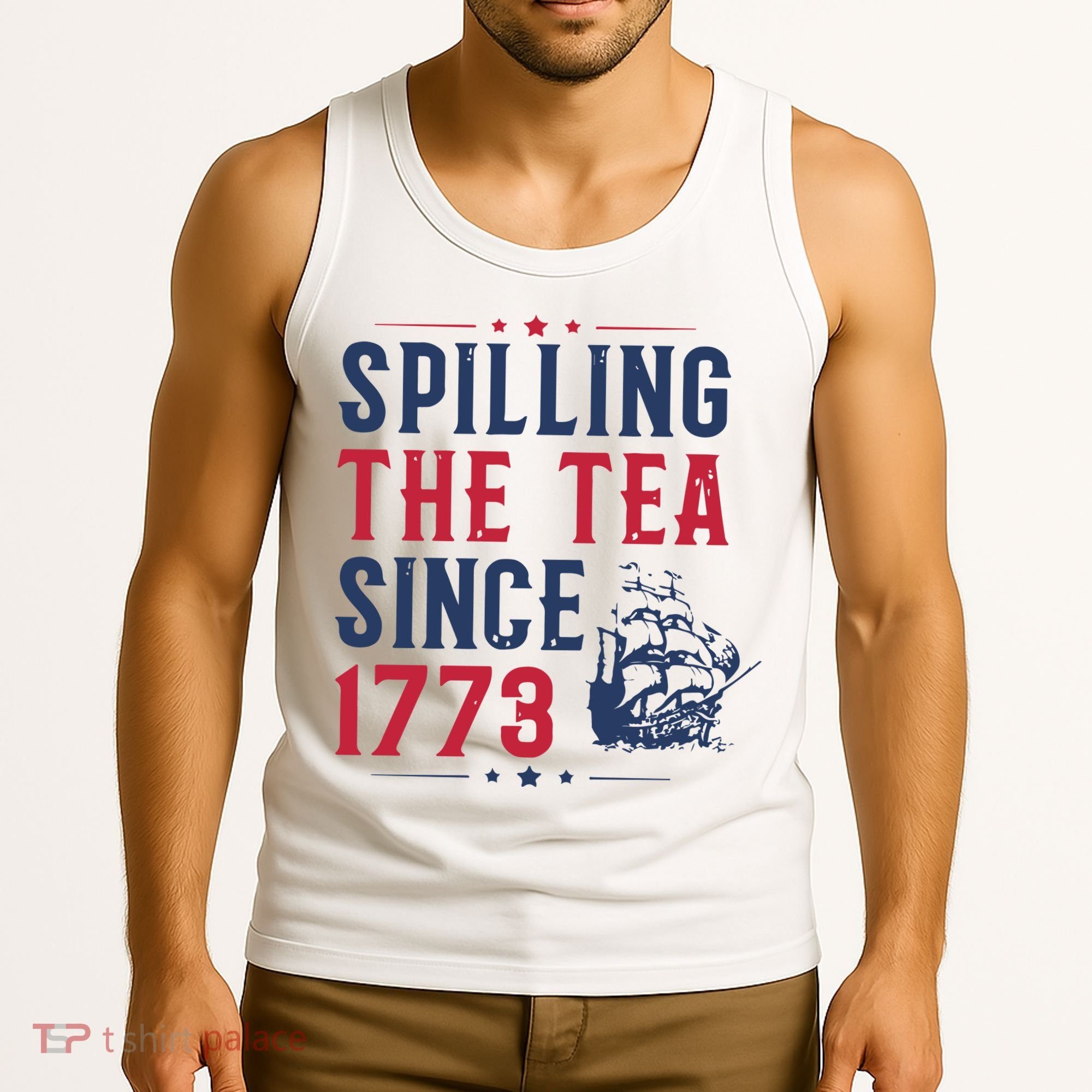Spilling The Tea Since 1773 History Teacher Gift Funny History Teacher Tank Top