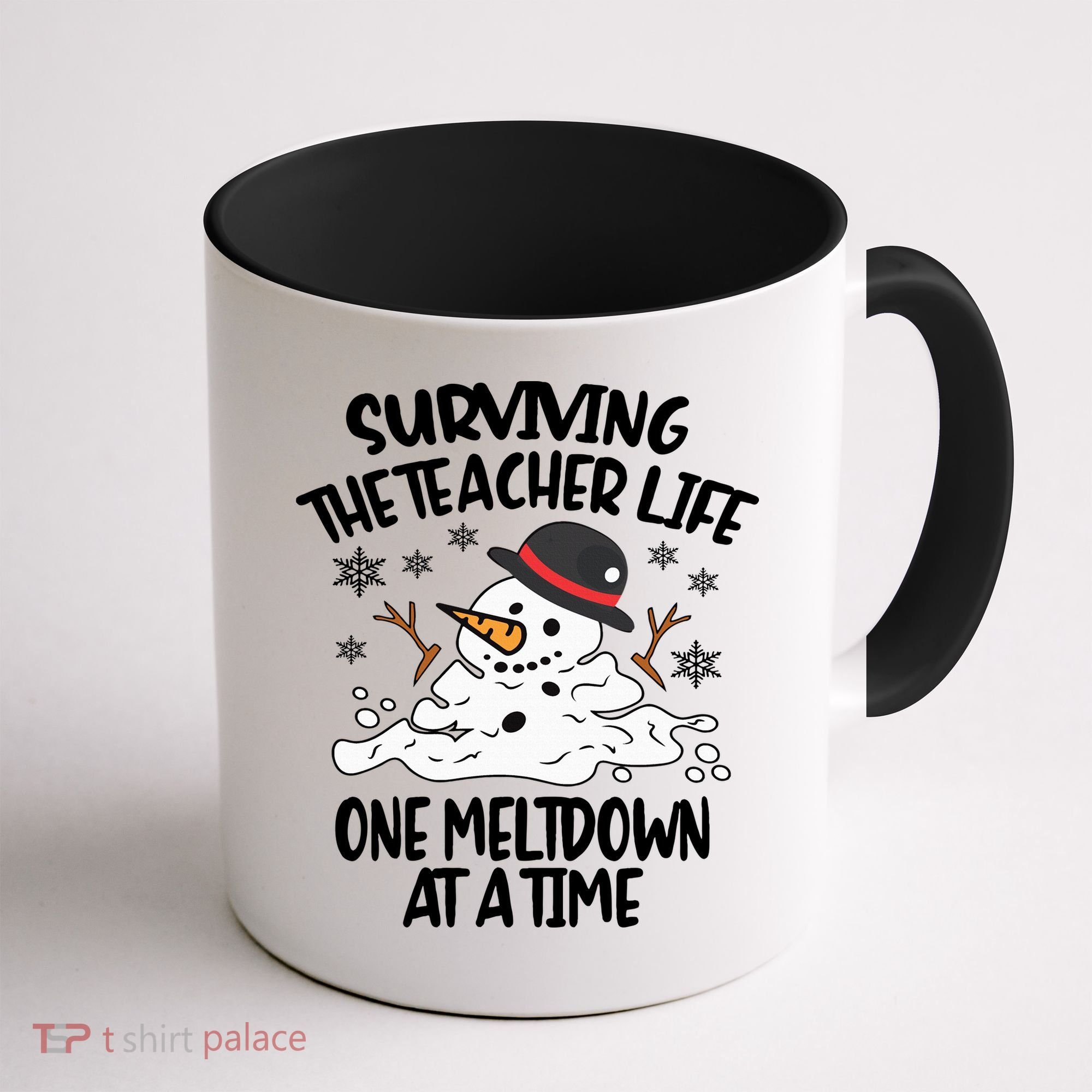 Surviving The Teacher Life One Meltdown At A Time Christmas Coffee Mug