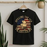 Spilling The Tea Since 1773 American History Teacher Vintage T-Shirt thumb 2