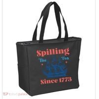 Spilling The Tea Since 1773 Tote Bag thumb 2