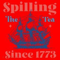 Spilling The Tea Since 1773 Santa Hat thumb 1