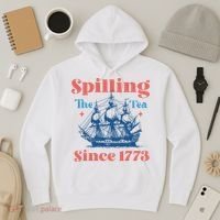 Spilling The Tea Since 1773 Hoodie thumb 3