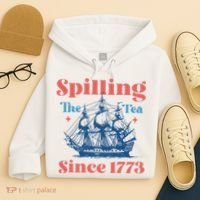 Spilling The Tea Since 1773 Hoodie thumb 4