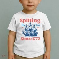 Spilling The Tea Since 1773 Toddler T-Shirt thumb 2