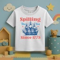 Spilling The Tea Since 1773 Toddler T-Shirt thumb 3