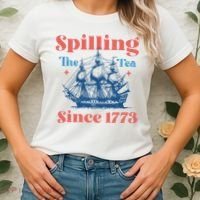Spilling The Tea Since 1773 Women's T-Shirt thumb 2