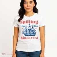 Spilling The Tea Since 1773 Women's T-Shirt thumb 4