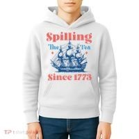 Spilling The Tea Since 1773 Kids Hoodie thumb 4