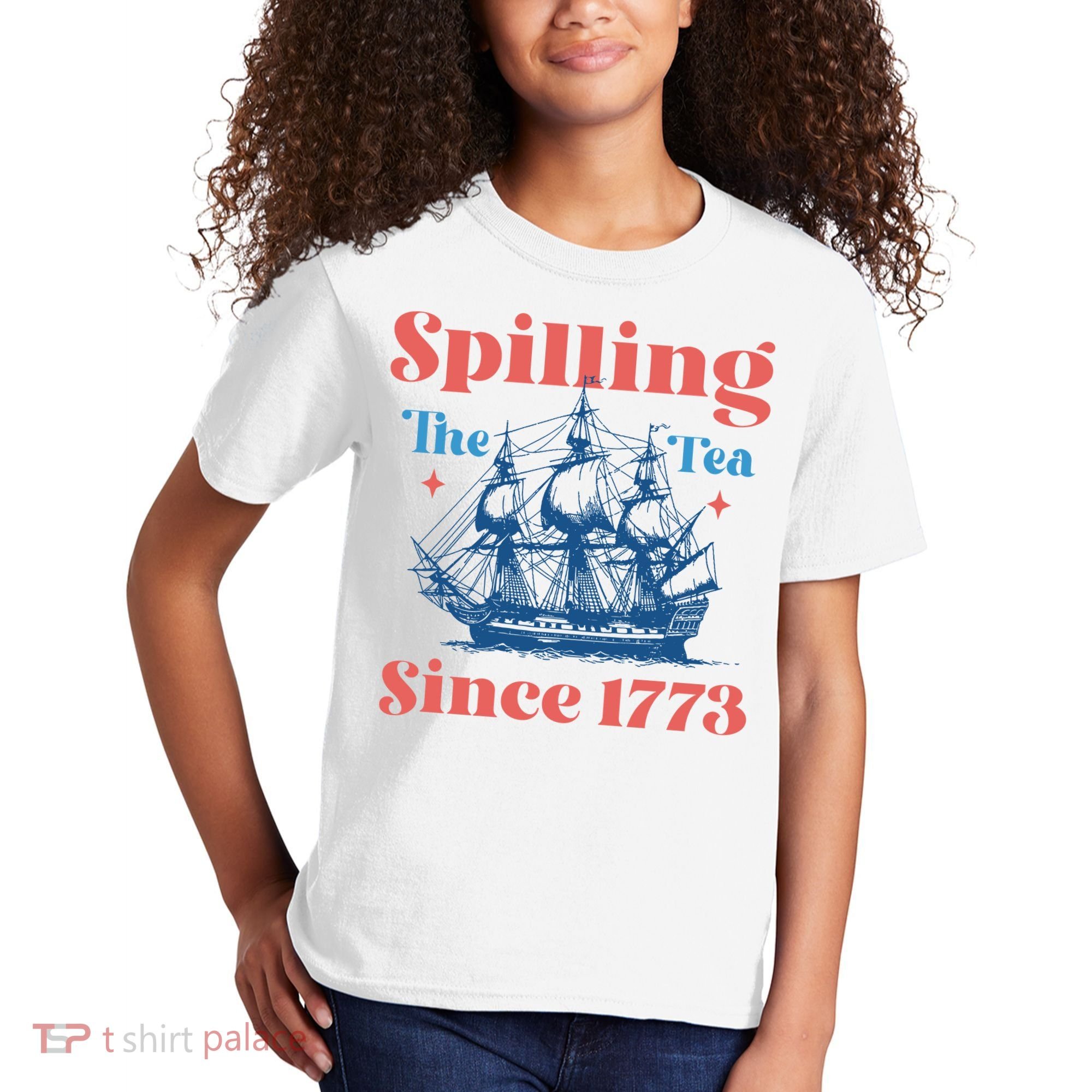 Spilling The Tea Since 1773 Kids T-Shirt