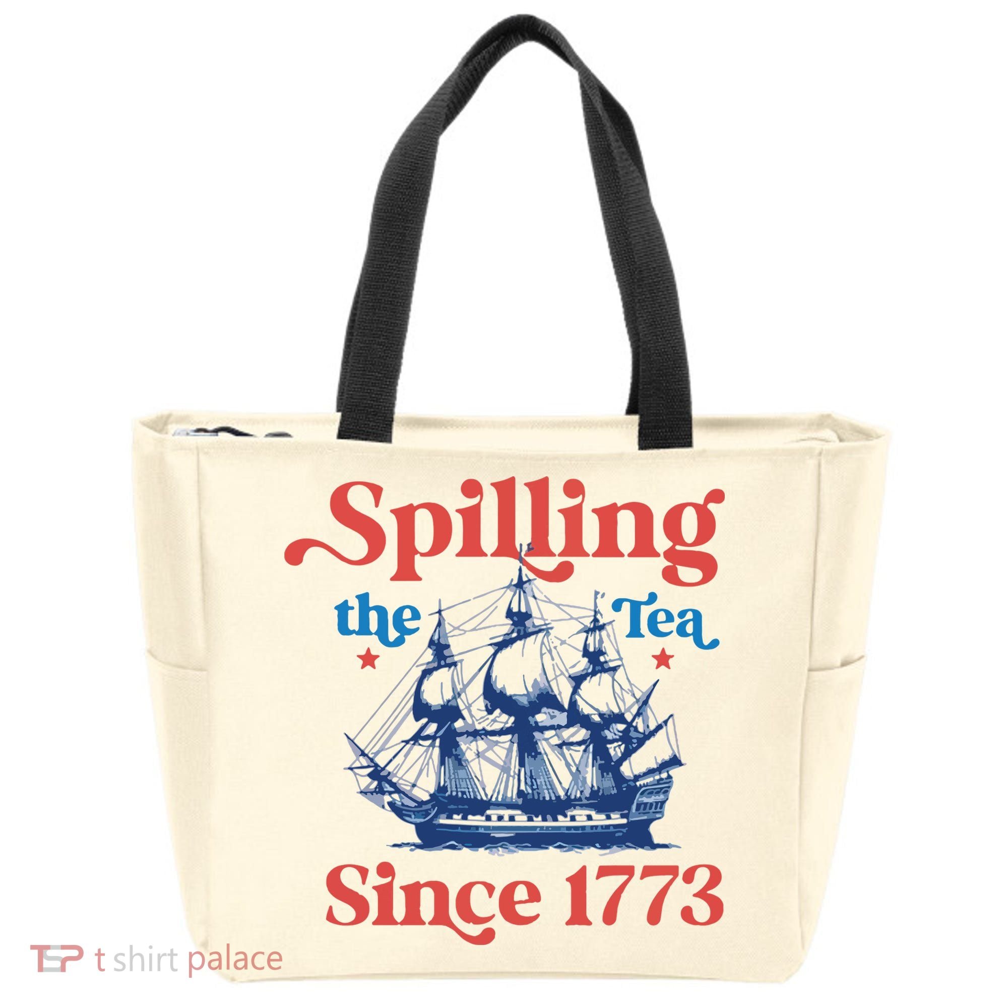 Spilling The Tea Since 1773 4th Of July Tote Bag