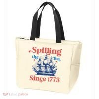 Spilling The Tea Since 1773 4th Of July Tote Bag thumb 3