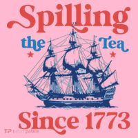 Spilling The Tea Since 1773 4th Of July Coaster thumb 2