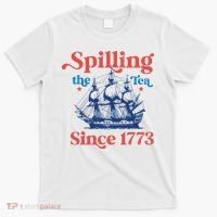 Spilling The Tea Since 1773 4th Of July T-Shirt thumb 0