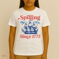 Spilling The Tea Since 1773 4th Of July T-Shirt thumb 4