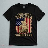 Spilling The Tea Since 1773 Vintage Us History Teacher T-Shirt thumb 5