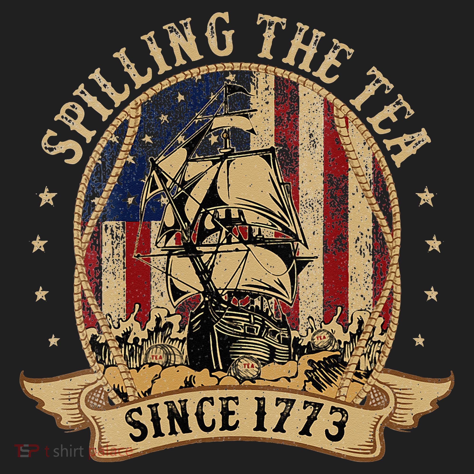 Spilling The Tea Since 1773 American History Teacher Vintage Hat