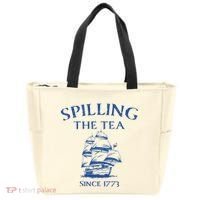 Spilling The Tea Since 1773 4th Of July Tote Bag thumb 0