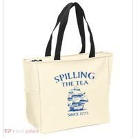 Spilling The Tea Since 1773 4th Of July Tote Bag thumb 2