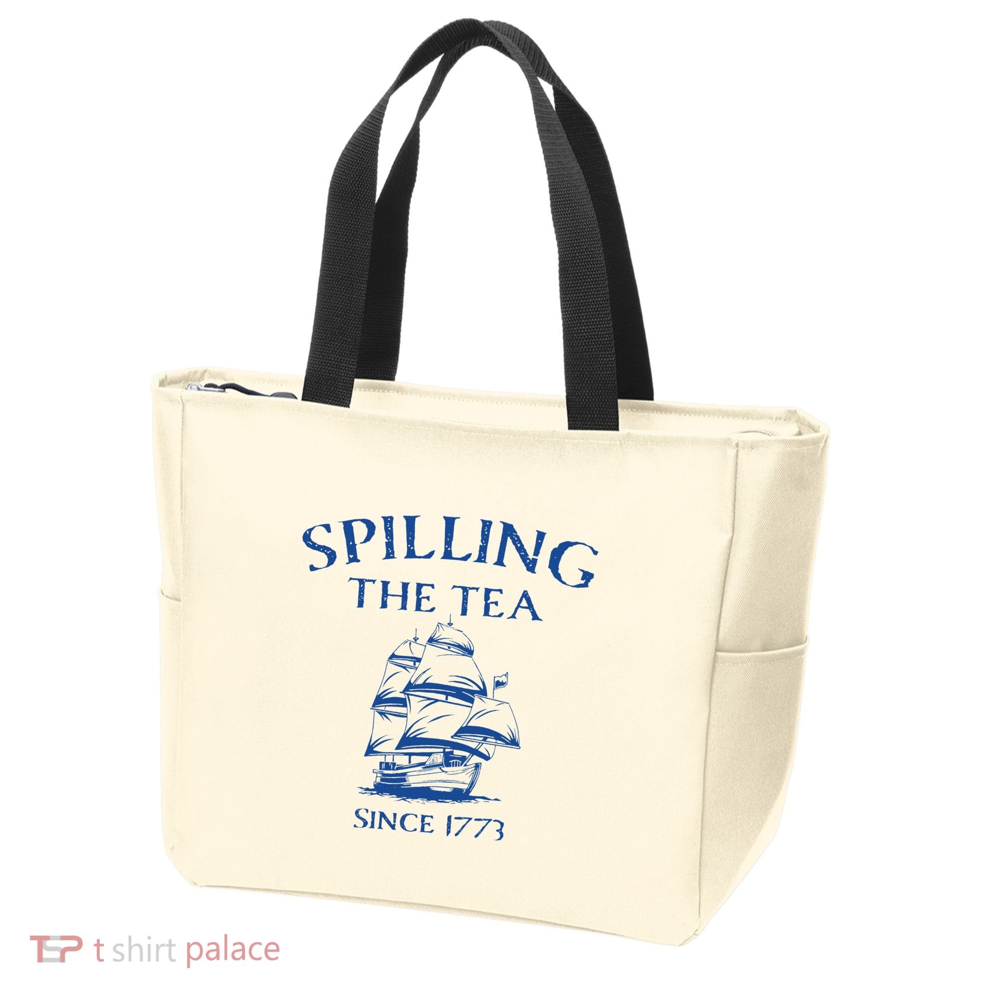 Spilling The Tea Since 1773 4th Of July Tote Bag