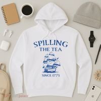 Spilling The Tea Since 1773 4th Of July Hoodie thumb 3