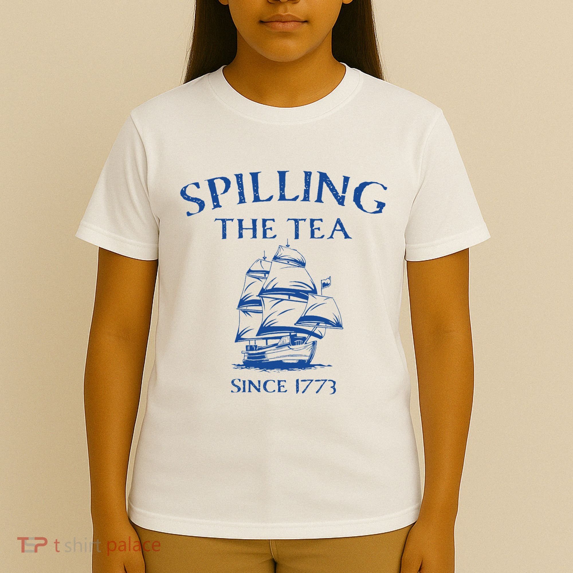 Spilling The Tea Since 1773 4th Of July T-Shirt