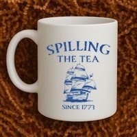 Spilling The Tea Since 1773 4th Of July Coffee Mug thumb 2