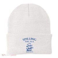 Spilling The Tea Since 1773 4th Of July Beanie thumb 0