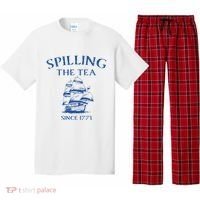 Spilling The Tea Since 1773 4th Of July Pajama Set thumb 0