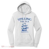 Spilling The Tea Since 1773 4th Of July Women's Hoodie thumb 0