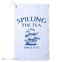 Spilling The Tea Since 1773 4th Of July Golf Towel thumb 0