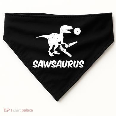 Sawsaurus TRex Tyrannosaurus Rex Funny USA-Made Doggie Bandana