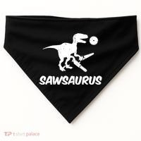 Sawsaurus TRex Tyrannosaurus Rex Funny USA-Made Doggie Bandana thumb 0