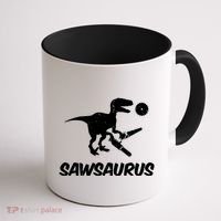 Sawsaurus TRex Tyrannosaurus Rex Funny Coffee Mug thumb 1