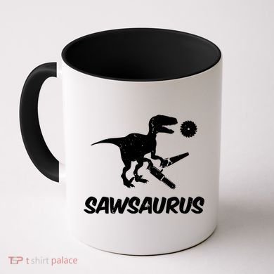 Sawsaurus TRex Tyrannosaurus Rex Funny Coffee Mug