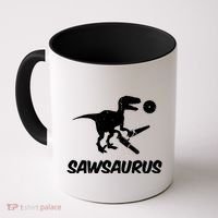 Sawsaurus TRex Tyrannosaurus Rex Funny Coffee Mug thumb 0