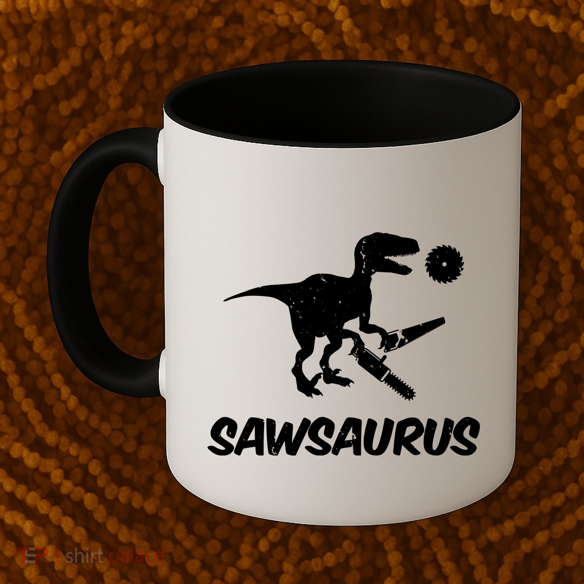 Sawsaurus TRex Tyrannosaurus Rex Funny Coffee Mug
