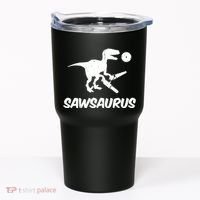 Sawsaurus TRex Tyrannosaurus Rex Funny Tumbler thumb 0