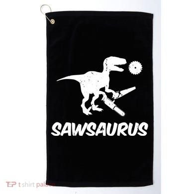 Sawsaurus TRex Tyrannosaurus Rex Funny Golf Towel
